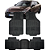Jogo de Tapete Automotivo 5 Peça Preto Borracha PVC Com Tunel Audi A6 - Imagem 1