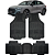Jogo de Tapete Automotivo 5 Peça Preto Borracha PVC Com Tunel Audi Q3 - Imagem 1