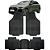 Jogo de Tapete Automotivo 5 Peça Preto Borracha PVC Com Tunel Audi Q5 - Imagem 1