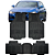 Jogo de Tapete Automotivo 5 Peça Preto Borracha PVC Com Tunel Bmw 316i - Imagem 1