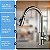 Torneira Gourmet Monocomando Pull Down Jato Duplo Aço Inox para Bancada Cozinha - Imagem 8