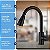 Torneira Gourmet Monocomando Pull Down Jato Duplo Aço Inox para Bancada Cozinha - Imagem 4