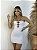 Vestido tomara que caia recorte branco - Imagem 2
