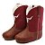 Bota Texana Infantil Unissex em Couro Cor Vermelho - Modelo 1315 | Bili Bilu - Imagem 1