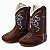 Bota Texana Infantil Unissex em Couro Cor Café - Modelo 1321 | Bili Bilu - Imagem 1
