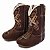 Bota Texana Infantil Unissex em Couro Cor Café - Modelo 1311 | Bili Bilu - Imagem 1