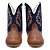 Bota Texana Infantil Unissex em Couro Cor Wisky e Azul - Modelo 1404 | Bili Bilu - Imagem 2