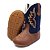 Bota Texana Infantil Unissex em Couro Cor Wisky e Azul - Modelo 1404 | Bili Bilu - Imagem 4