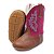 Bota Texana Infantil Feminina em Couro Cor Wisky e Pink - Modelo 1408 | Bili Bilu - Imagem 4