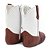 Bota Texana Infantil Unissex em Couro Cor Telha e Branco - Modelo 1312 | Bili Bilu - Imagem 3