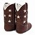 Bota Texana Infantil Unissex em Couro Cor Café e Mel - Modelo 1306 | Bili Bilu - Imagem 3