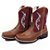 Bota Texana Infantil Feminina em Couro Cor Wisky e Bordô - Modelo 5015 | Bili Bilu - Imagem 1