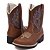 Bota Texana Infantil Feminina em Couro Cor Wisky e Tam - Modelo 5010 | Bili Bilu - Imagem 3