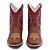 Bota Texana Infantil Feminina em Couro Cor Wisky e Vermelho - Modelo 5009 | Bili Bilu - Imagem 2