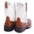 Bota Texana Infantil Unissex em Couro Cor Telha e Branco - Modelo 5004 | Bili Bilu - Imagem 3