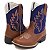 Bota Texana Infantil Unissex em Couro Cor Wisky e Azul - Modelo 5007 | Bili Bilu - Imagem 3