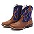 Bota Texana Infantil Unissex em Couro Cor Wisky e Azul - Modelo 5007 | Bili Bilu - Imagem 1
