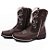 Bota Texana Infantil Feminina em Couro Cor Brown - Modelo 5017 | Bili Bilu - Imagem 1