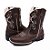 Bota Texana Infantil Feminina em Couro Cor Brown - Modelo 5017 | Bili Bilu - Imagem 3