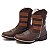 Bota Texana Infantil Unissex em Couro Cor Café e Mel - Modelo 5002 | Bili Bilu - Imagem 1