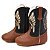 Bota Texana Infantil Unissex em Couro Cor Wisky e Preto - Modelo 1318 | Bili Bilu - Imagem 1