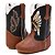 Bota Texana Infantil Unissex em Couro Cor Wisky e Preto - Modelo 1318 | Bili Bilu - Imagem 2