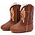 Bota Texana Infantil Unissex em Couro Cor Wisky e Tam - Modelo 1319 | Bili Bilu - Imagem 1