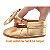 Calçado Moccs Infantil Feminino em Couro Cor Ouro - Modelo 3303 | Bili Bilu - Imagem 4