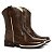 Bota Texana Infantil Unissex em Couro Cor Café - Modelo 5022 | Bili Bilu - Imagem 1