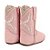 Bota Texana Infantil Feminina em Couro Cor Rosa - Modelo 1323 | Bili Bilu - Imagem 3