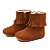 Bota Infantil Feminina em Couro com Franja Cor Castor Cano Curto - Modelo 1813 | Bili Bilu - Imagem 1