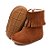Bota Infantil Feminina em Couro com Franja Cor Castor Cano Curto - Modelo 1813 | Bili Bilu - Imagem 3