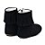 Bota Infantil Feminina em Couro com Franja Cor Preto Cano Curto - Modelo 1811 | Bili Bilu - Imagem 2