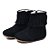 Bota Infantil Feminina em Couro com Franja Cor Preto Cano Curto - Modelo 1811 | Bili Bilu - Imagem 1