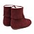 Bota Infantil Feminina em Couro com Franja Cor Marsala Cano Curto - Modelo 1814 | Bili Bilu - Imagem 2
