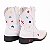 Bota Texana Infantil Feminina em Couro Cor Branca - Modelo 5034 | Bili Bilu - Imagem 3