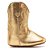 Bota Texana Infantil Feminina em Couro Cor Ouro - Modelo 1325 | Bili Bilu - Imagem 7