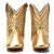 Bota Texana Infantil Feminina em Couro Cor Ouro - Modelo 1325 | Bili Bilu - Imagem 3