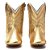 Bota Texana Infantil Feminina em Couro Cor Ouro - Modelo 1325 | Bili Bilu - Imagem 2