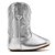 Bota Texana Infantil Feminina em Couro Cor Prata - Modelo 1326 | Bili Bilu - Imagem 7