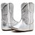 Bota Texana Infantil Feminina em Couro Cor Prata - Modelo 1326 | Bili Bilu - Imagem 4