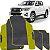 Tapete Emborrachado Ecológico Jogo 4 peças Hilux Cabine Dupla 2019-2021 - Imagem 2