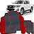 Tapete Emborrachado Ecológico Jogo 4 peças Hilux Cabine Dupla 2019-2021 - Imagem 6