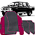 Tapete Emborrachado Ecológico Jogo 4 peças Hilux Cabine Dupla 1996-2000 - Imagem 5