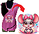 Avental Bata Jaleco Rosa Bebe Com Bolsos Oxford Personalizado Modelo Delta com Imagem  Desenhos Ilustrativo  Para Escolher no Anuncio - Imagem 1