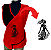 Avental Bata Jaleco Vermelho Com Bolsos Oxford Personalizado Modelo Delta com Imagem  Desenhos Ilustrativo  Para Escolher no Anuncio - Imagem 1