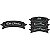 Kit 64 Adesivos à Prova d'Água para Temperos – Tags Pretas Elipse Bandeirinha 4,8x1,4cm - Imagem 4