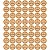 Kit 63 Adesivos Redondos para Potes de Tempero e Condimentos Rose 3,5x3,5cm – À Prova d’Água - Imagem 3