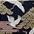 Great Tsuru. Tecido Japonês Douradinho. 0000560 (49x55cm) - Imagem 1