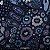 Modern Flower. 100%Alg.Rústico Japonês. (50x110cm) - Imagem 1